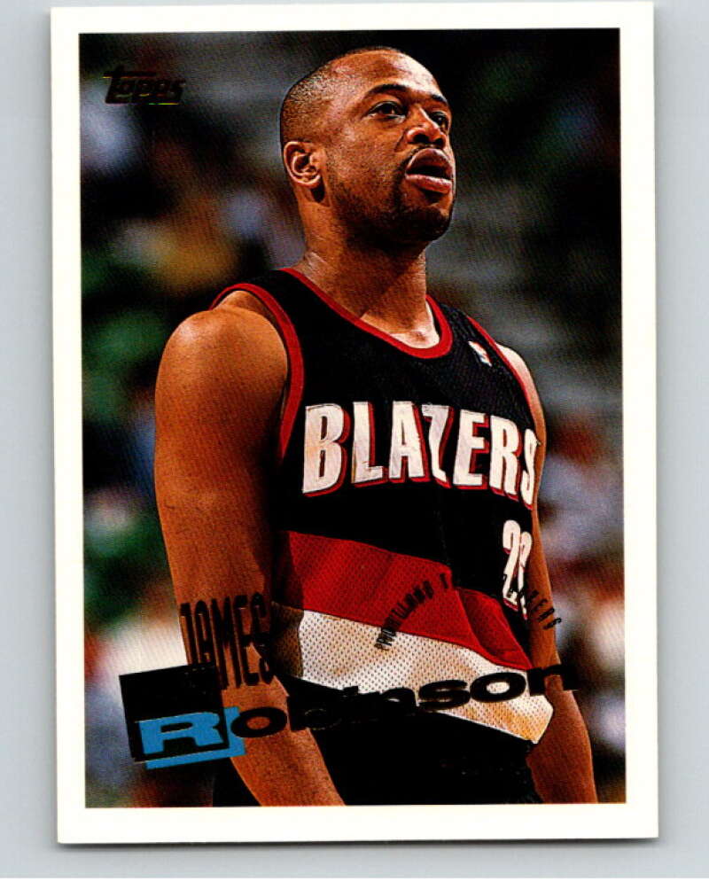 1995-96 Topps NBA #221 James Robinson Portland Trail Blazers V70397 Image 1
