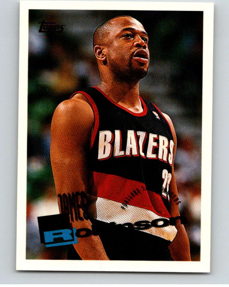 1995-96 Topps NBA #221 James Robinson Portland Trail Blazers V70398 Image 1