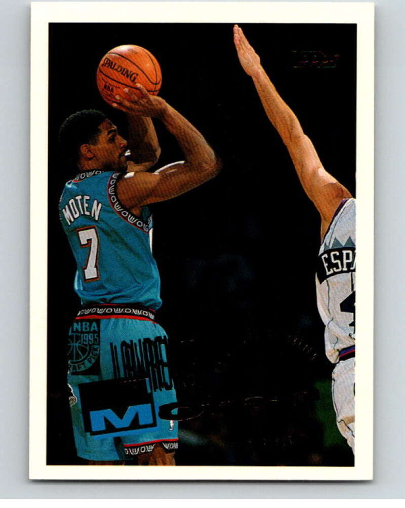 1995-96 Topps NBA #231 Lawrence Moten RC Rookie Vancouver Grizzlies V70412 Image 1