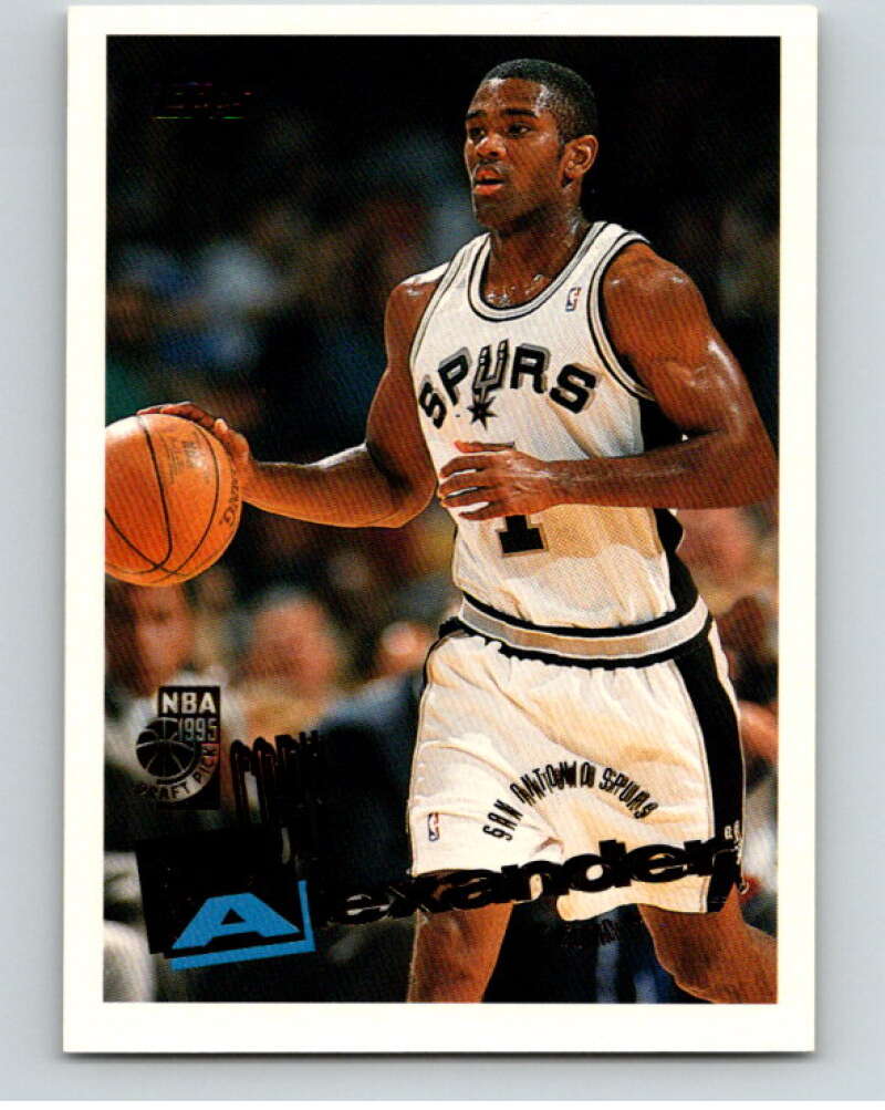 1995-96 Topps NBA #232 Cory Alexander RC Rookie San Antonio Spurs V70415 Image 1