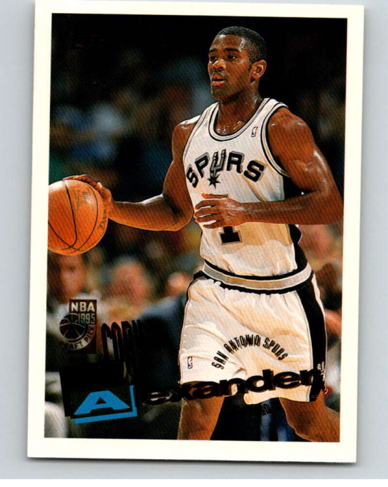 1995-96 Topps NBA #232 Cory Alexander RC Rookie San Antonio Spurs V70416 Image 1