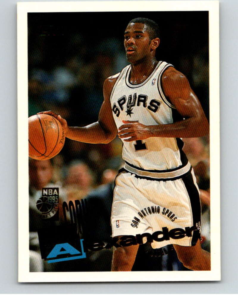 1995-96 Topps NBA #232 Cory Alexander RC Rookie San Antonio Spurs V70417 Image 1
