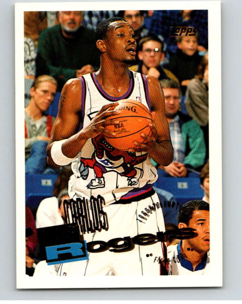 1995-96 Topps NBA #233 Carlos Rogers Toronto Raptors V70420 Image 1