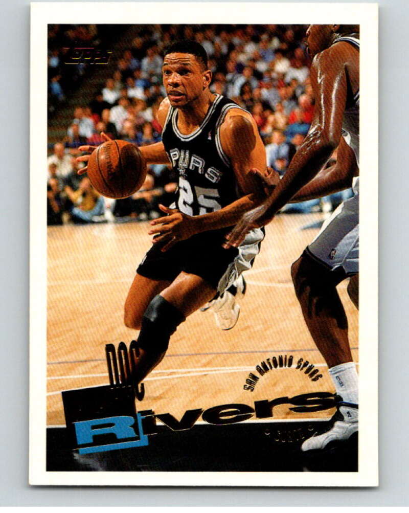1995-96 Topps NBA #235 Doc Rivers San Antonio Spurs V70426 Image 1