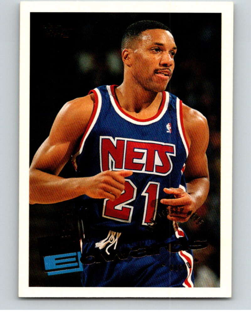 1995-96 Topps NBA #239 Kevin Edwards New Jersey Nets V70439 Image 1