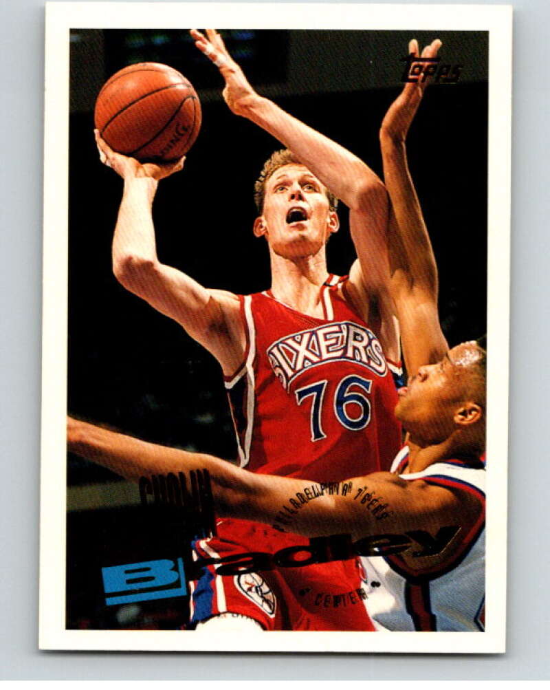 1995-96 Topps NBA #245 Shawn Bradley Philadelphia 76ers V70447 Image 1