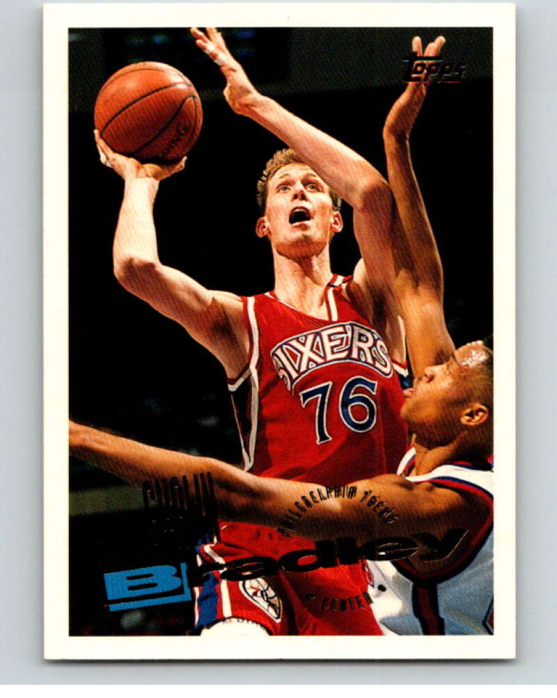 1995-96 Topps NBA #245 Shawn Bradley Philadelphia 76ers V70448 Image 1