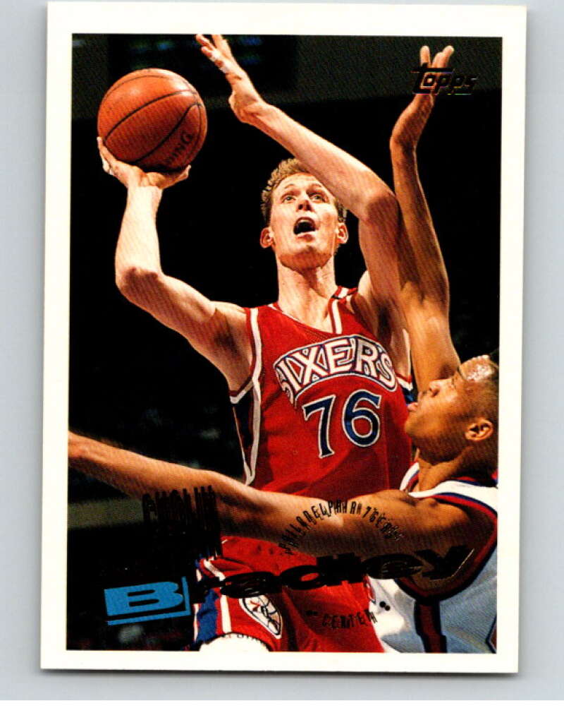 1995-96 Topps NBA #245 Shawn Bradley Philadelphia 76ers V70451 Image 1