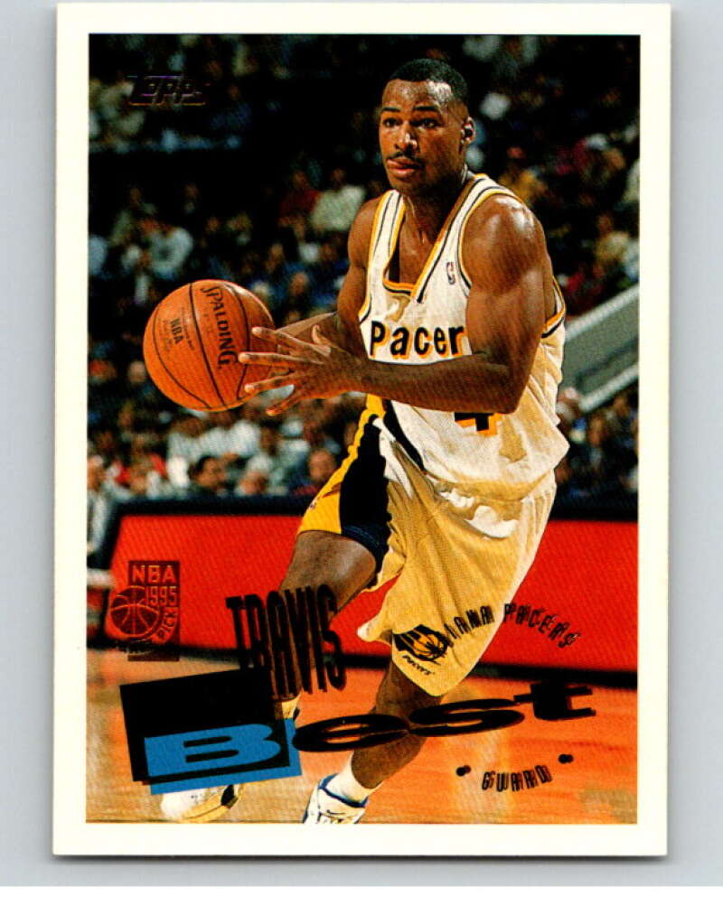 1995-96 Topps NBA #251 Travis Best RC Rookie Indiana Pacers V70459 Image 1