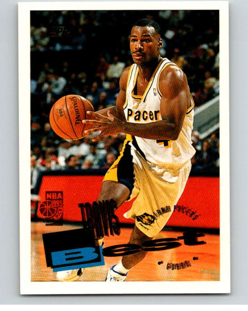 1995-96 Topps NBA #251 Travis Best RC Rookie Indiana Pacers V70462 Image 1