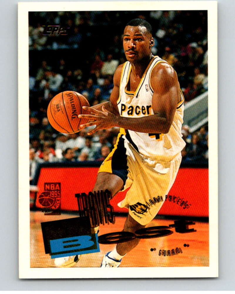 1995-96 Topps NBA #251 Travis Best RC Rookie Indiana Pacers V70465 Image 1