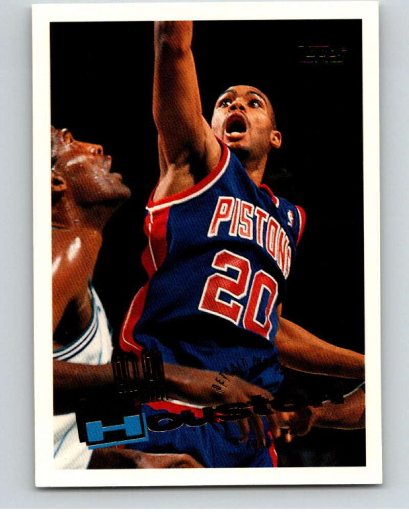 1995-96 Topps NBA #274 Allan Houston Detroit Pistons V70509 Image 1