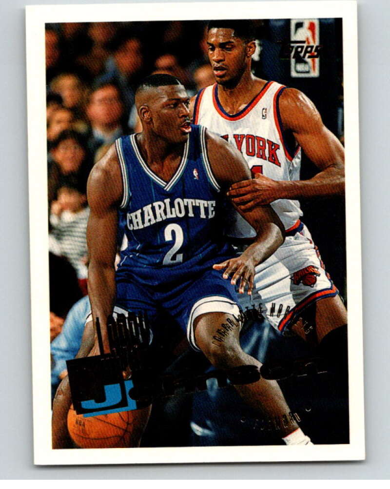1995-96 Topps NBA #280 Larry Johnson Charlotte Hornets V70514 Image 1