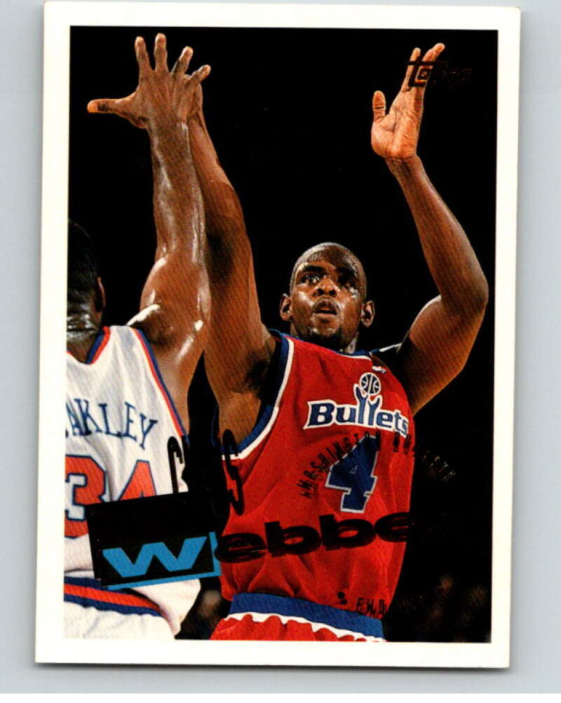 1995-96 Topps NBA #282 Chris Webber Washington Bullets V70518 Image 1