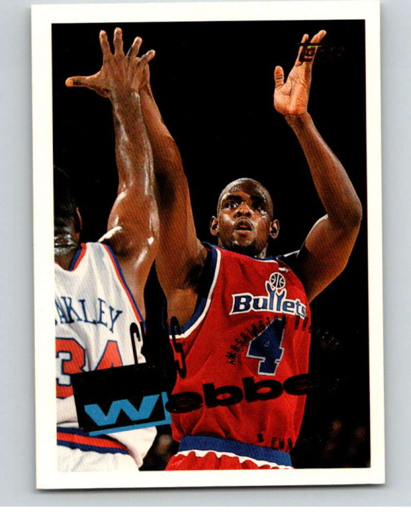1995-96 Topps NBA #282 Chris Webber Washington Bullets V70519 Image 1