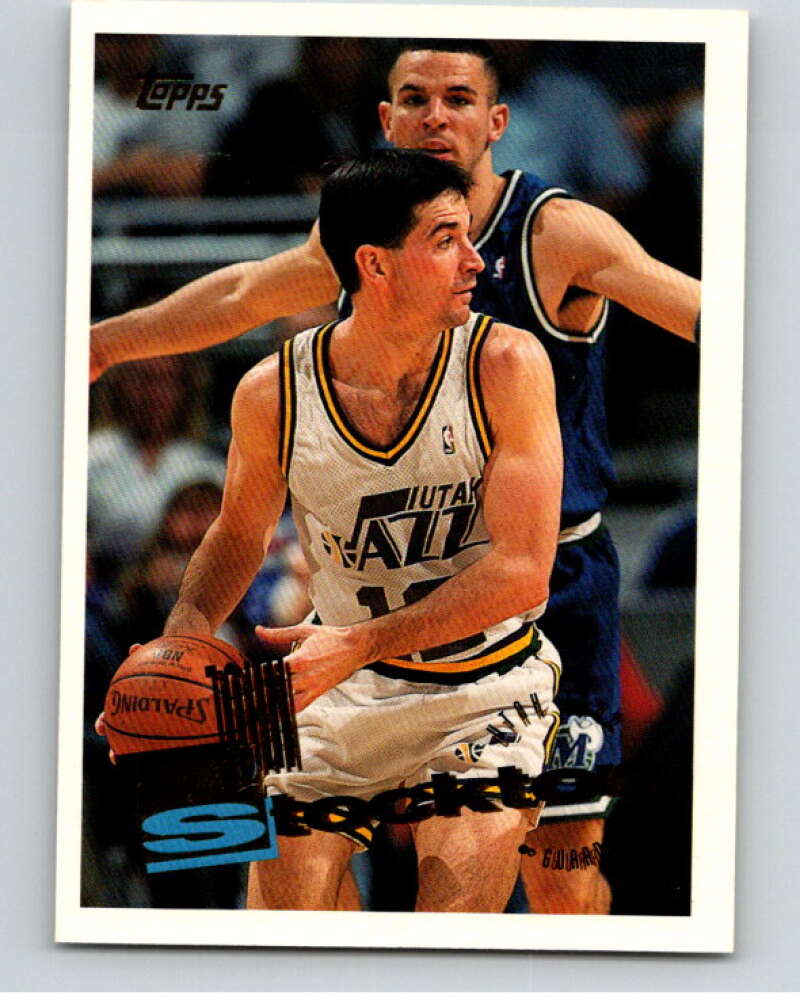1995-96 Topps NBA #284 John Stockton Utah Jazz V70525 Image 1