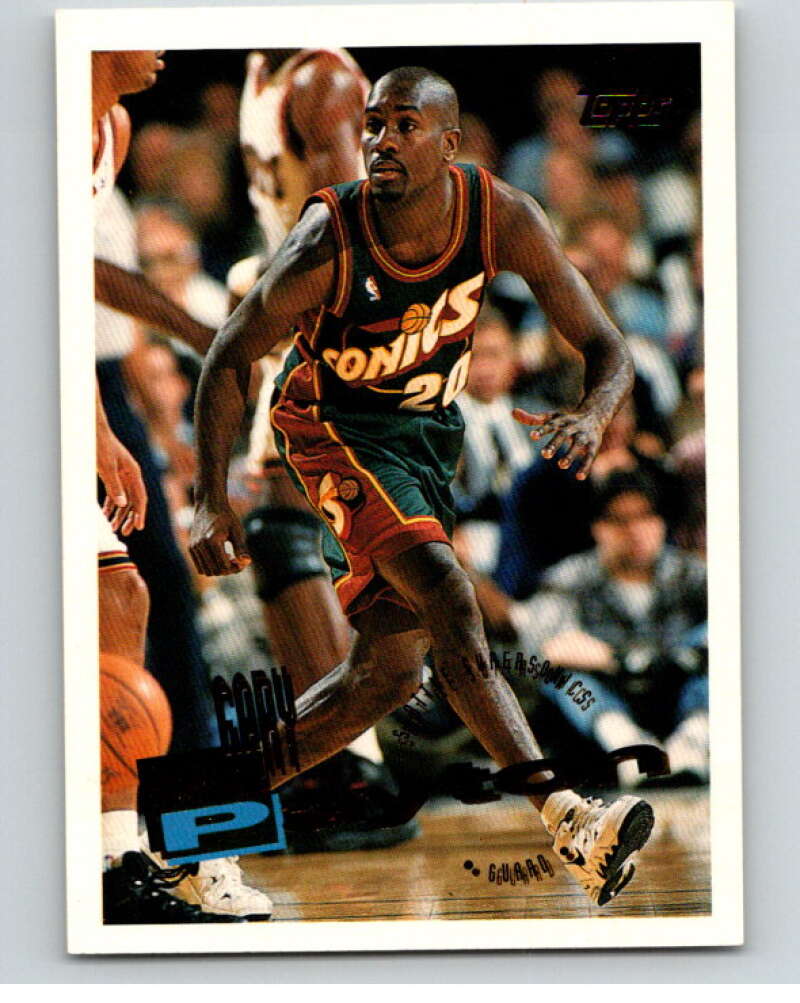 1995-96 Topps NBA #290 Gary Payton Seattle SuperSonics V70541 Image 1