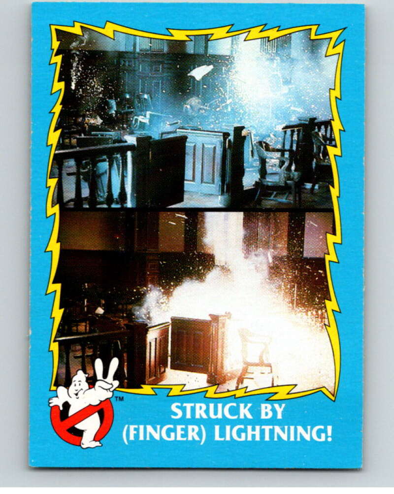 1989 Topps Ghostbusters II #26 Struck by Finger Lightning! V70550 Image 1