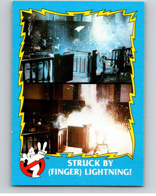 1989 Topps Ghostbusters II #26 Struck by Finger Lightning!   V70550 Image 1