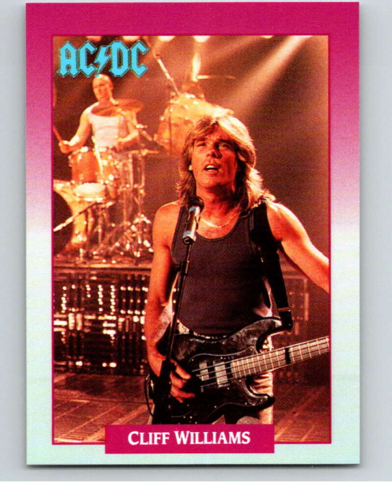1991 Brockum Rock Cards #6 Cliff Williams V70654 Image 1