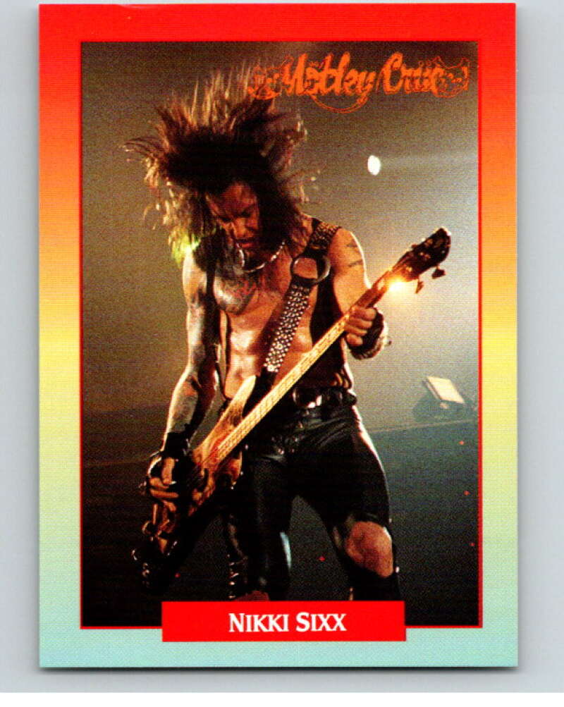 1991 Brockum Rock Cards #18 Nikki Sixx V70660 Image 1