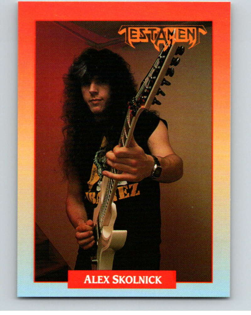 1991 Brockum Rock Cards #27 Alex Skolnick V70663 Image 1
