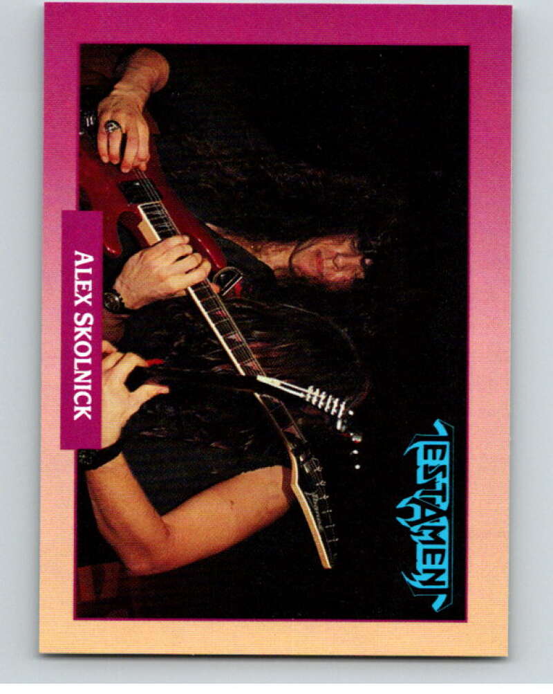 1991 Brockum Rock Cards #70 Alex Skolnick V70682 Image 1