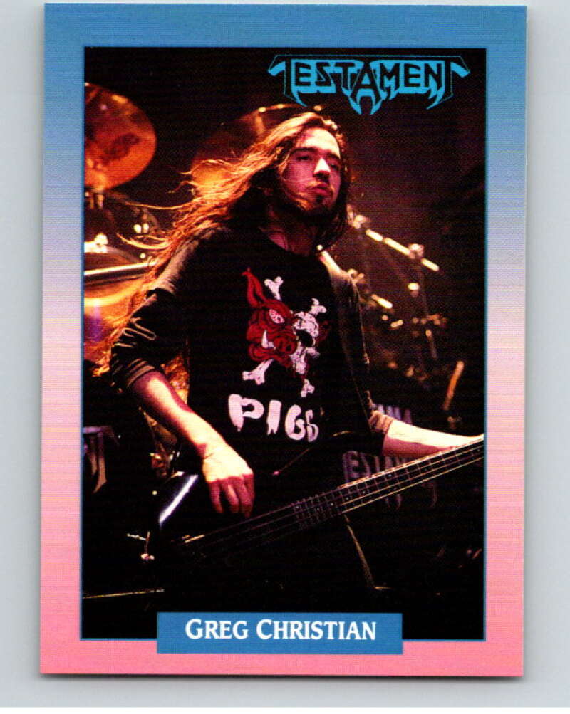 1991 Brockum Rock Cards #74 Greg Christian V70684 Image 1