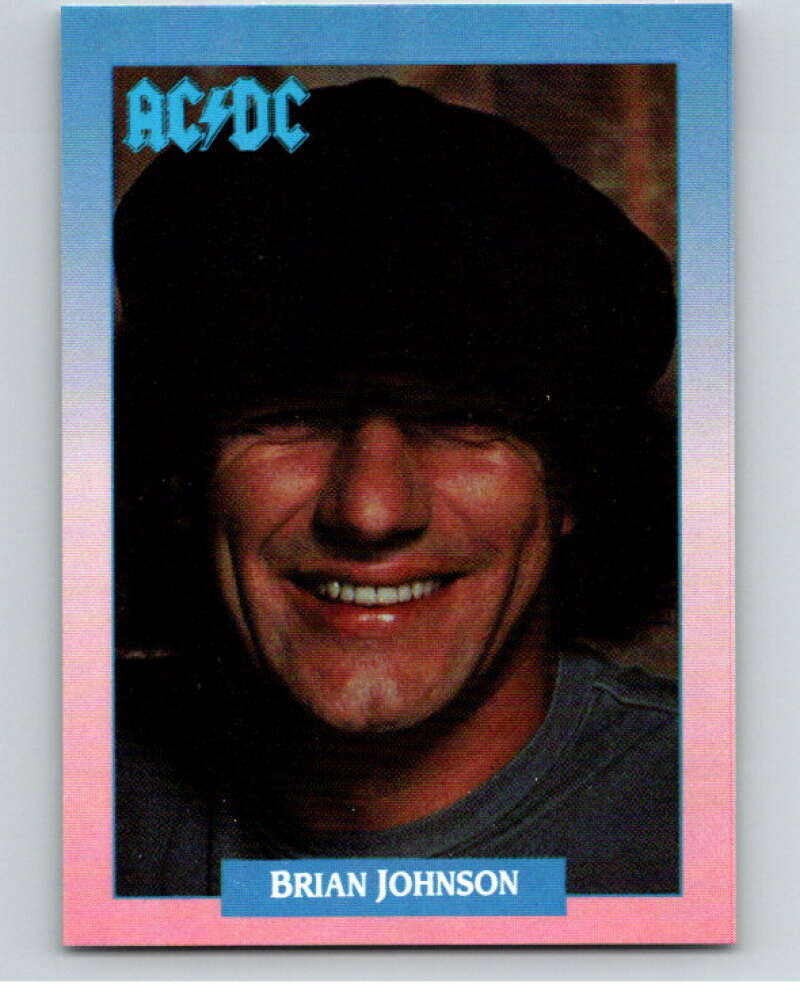 1991 Brockum Rock Cards #79 Brian Johnson V70685 Image 1