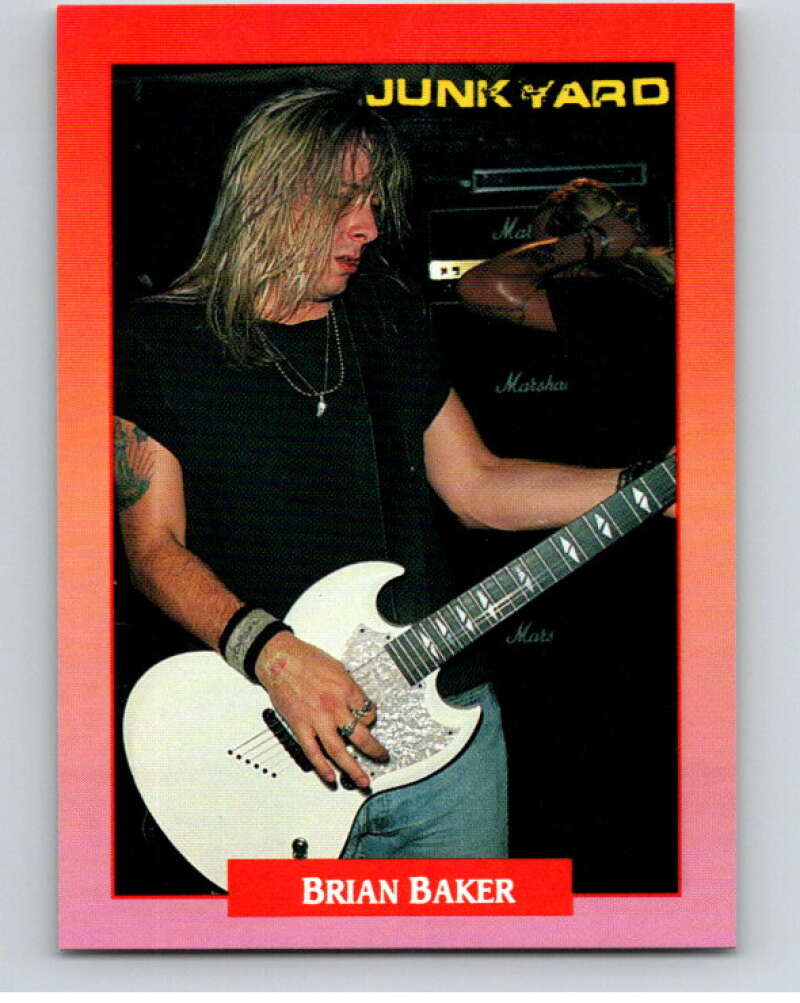 1991 Brockum Rock Cards #109 Brian Baker V70695 Image 1