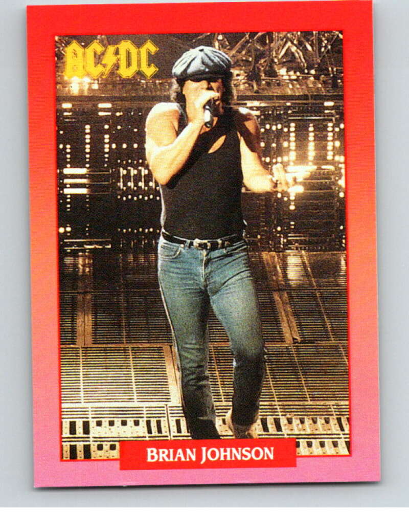 1991 Brockum Rock Cards #112 Brian Johnson V70698 Image 1