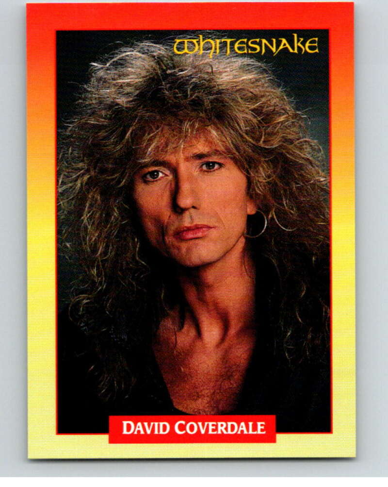 1991 Brockum Rock Cards #121 David Coverdale V70700 Image 1