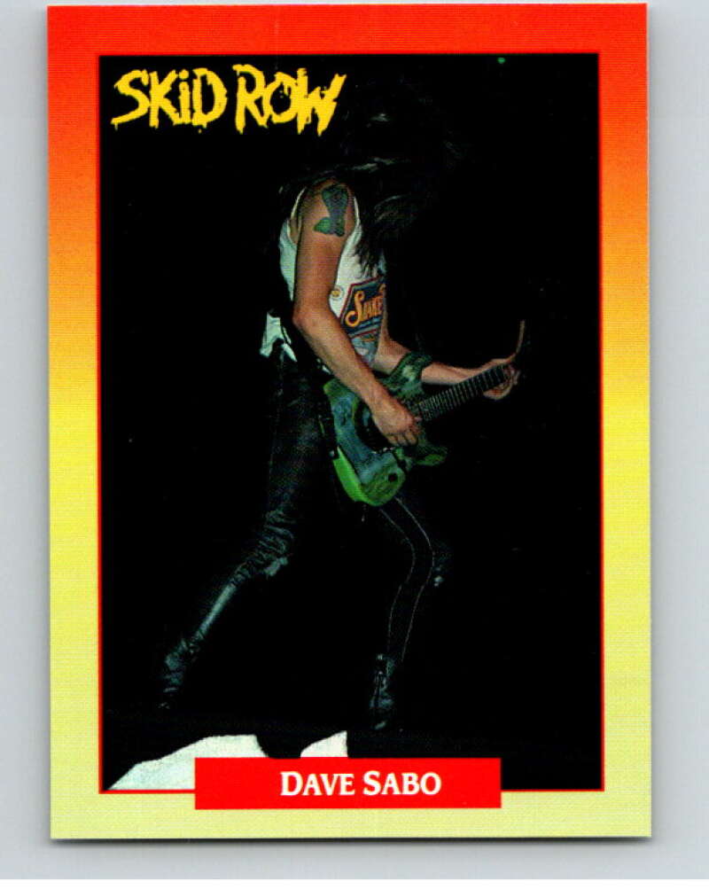 1991 Brockum Rock Cards #128 Dave Sabo V70702 Image 1