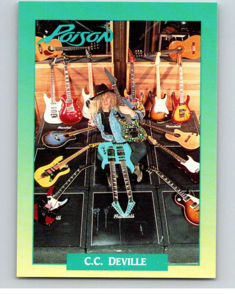 1991 Brockum Rock Cards #209 C.C. Deville V70731 Image 1