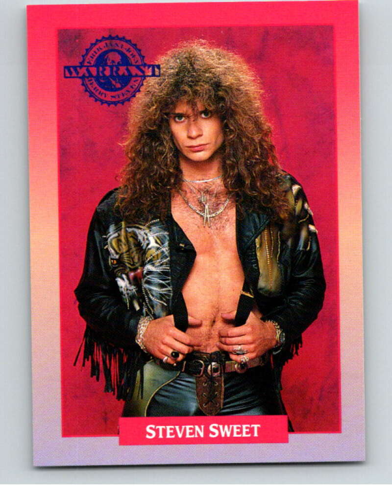 1991 Brockum Rock Cards #232 Steven Sweet V70740 Image 1