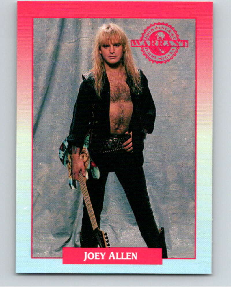 1991 Brockum Rock Cards #245 Joey Allen V70745 Image 1