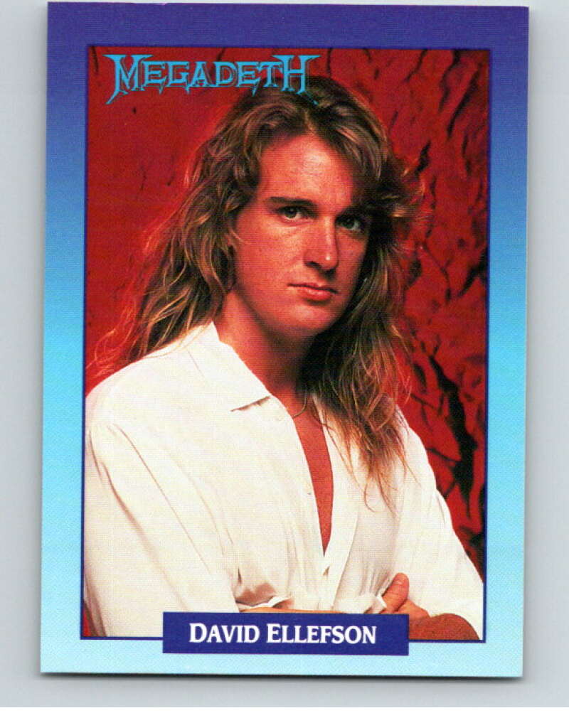 1991 Brockum Rock Cards #258 David Ellefson V70749 Image 1