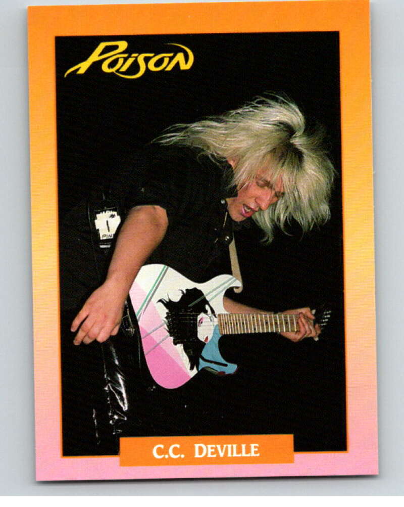 1991 Brockum Rock Cards #286 C.C. Deville V70758 Image 1