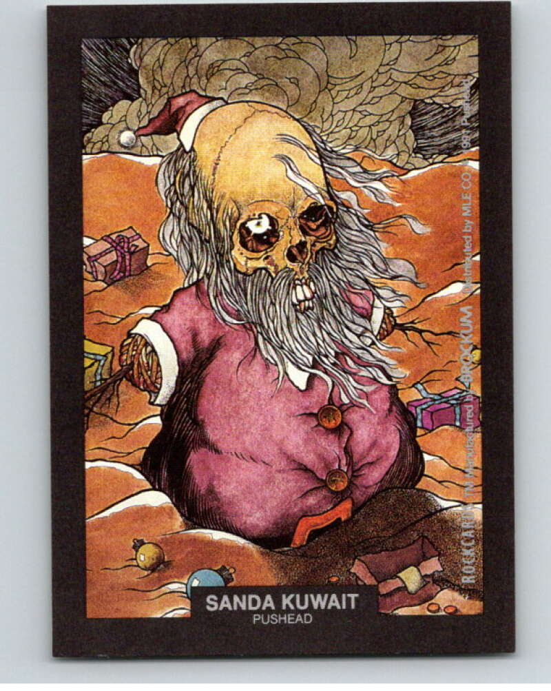 1991 Brockum Rock Cards Artwork Stick-Ons Sanda Kuwait V70761 Image 1