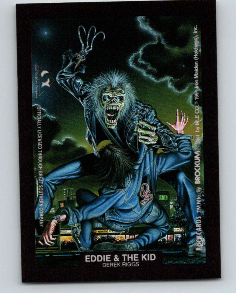1991 Brockum Rock Cards Artwork Stick-Ons Eddie & the Kid V70762 Image 1