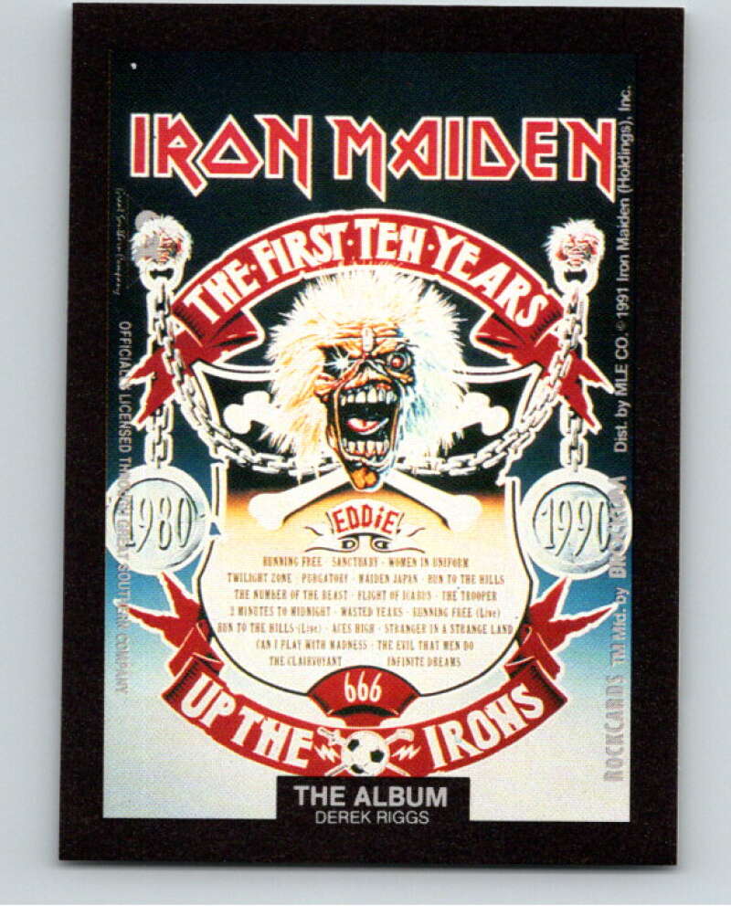 1991 Brockum Rock Cards Artwork Stick-Ons The Album V70764 Image 1