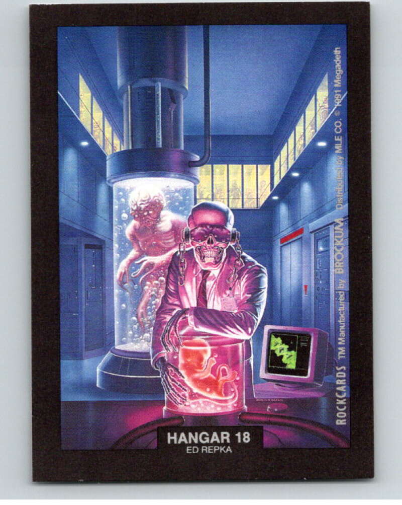 1991 Brockum Rock Cards Artwork Stick-Ons Hangar 18 V70767 Image 1