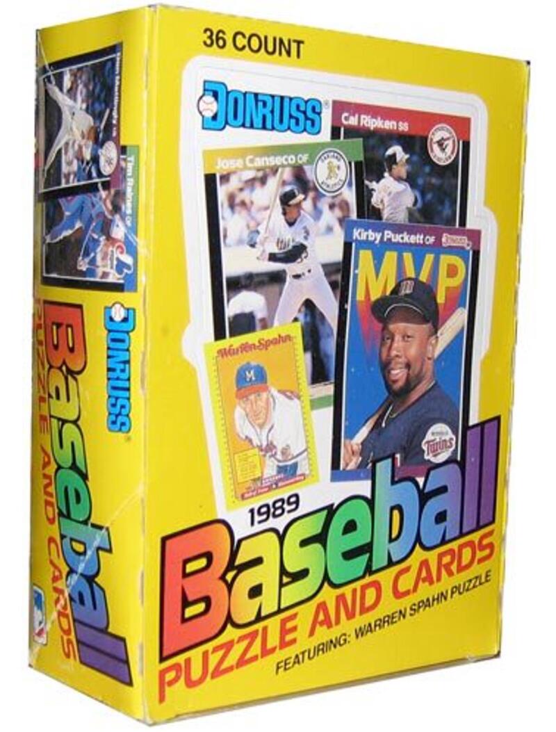 1989 Donruss Baseball MLB Box - 36 Sealed Packs Per Box Image 1