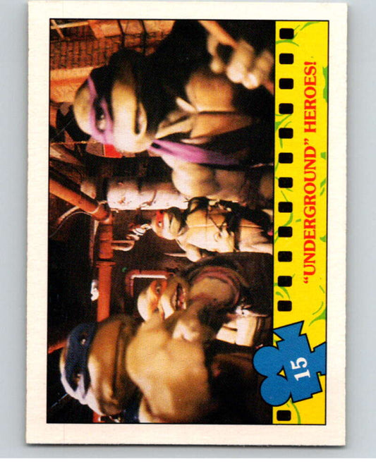 1990 O-Pee-Chee Teenage Mutant Ninja Turtles Movie #15 Card V71022 Image 1