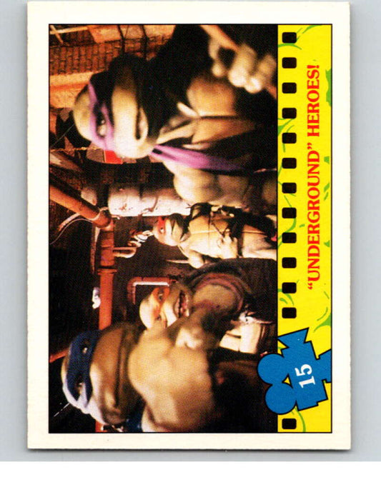 1990 O-Pee-Chee Teenage Mutant Ninja Turtles Movie #15 Card V71024 Image 1