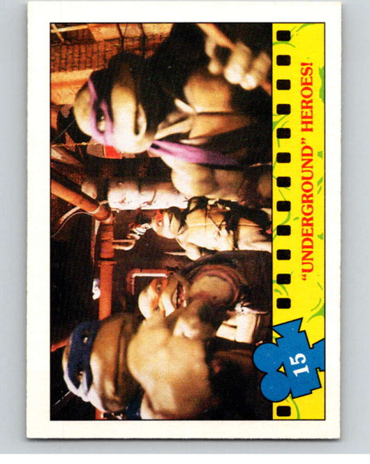 1990 O-Pee-Chee Teenage Mutant Ninja Turtles Movie #15 Card V71025 Image 1