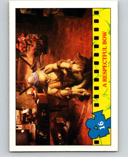 1990 O-Pee-Chee Teenage Mutant Ninja Turtles Movie #16 Card V71027 Image 1