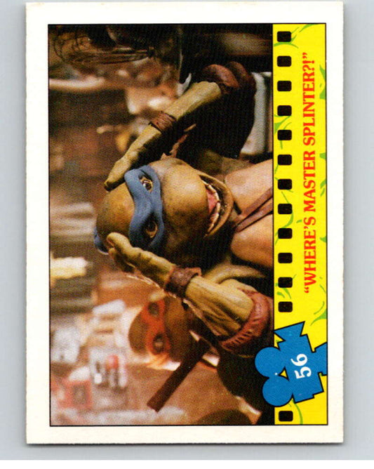 1990 O-Pee-Chee Teenage Mutant Ninja Turtles Movie #56 Card V71120 Image 1