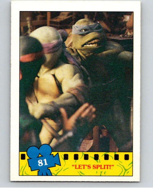 1990 O-Pee-Chee Teenage Mutant Ninja Turtles Movie #81 Card V71179 Image 1