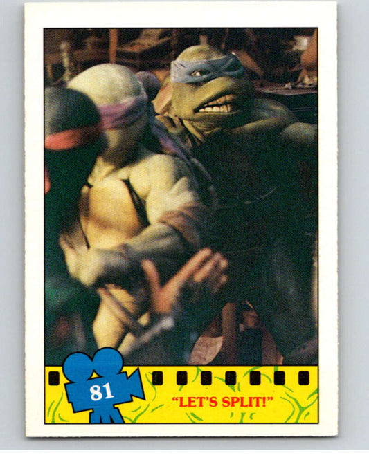 1990 O-Pee-Chee Teenage Mutant Ninja Turtles Movie #81 Card V71180 Image 1